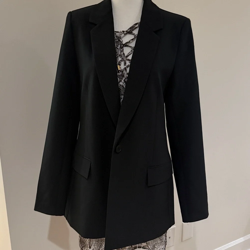The Drop Blake Women's Long Black Blazer S NWT academic preppy workwear office - Picture 6 of 7